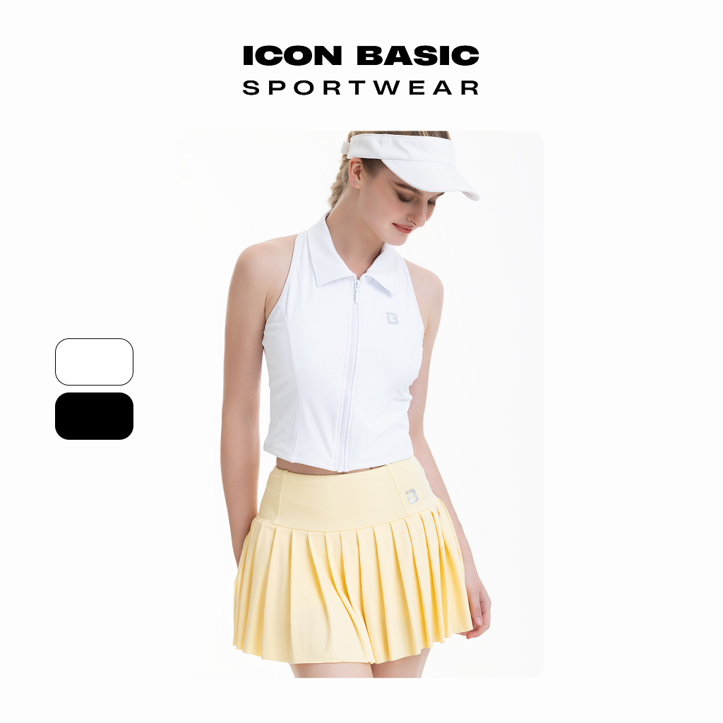 RACER TOP áo ba lỗ kéo khóa thể thao năng động - ICON BASIC Sportwear