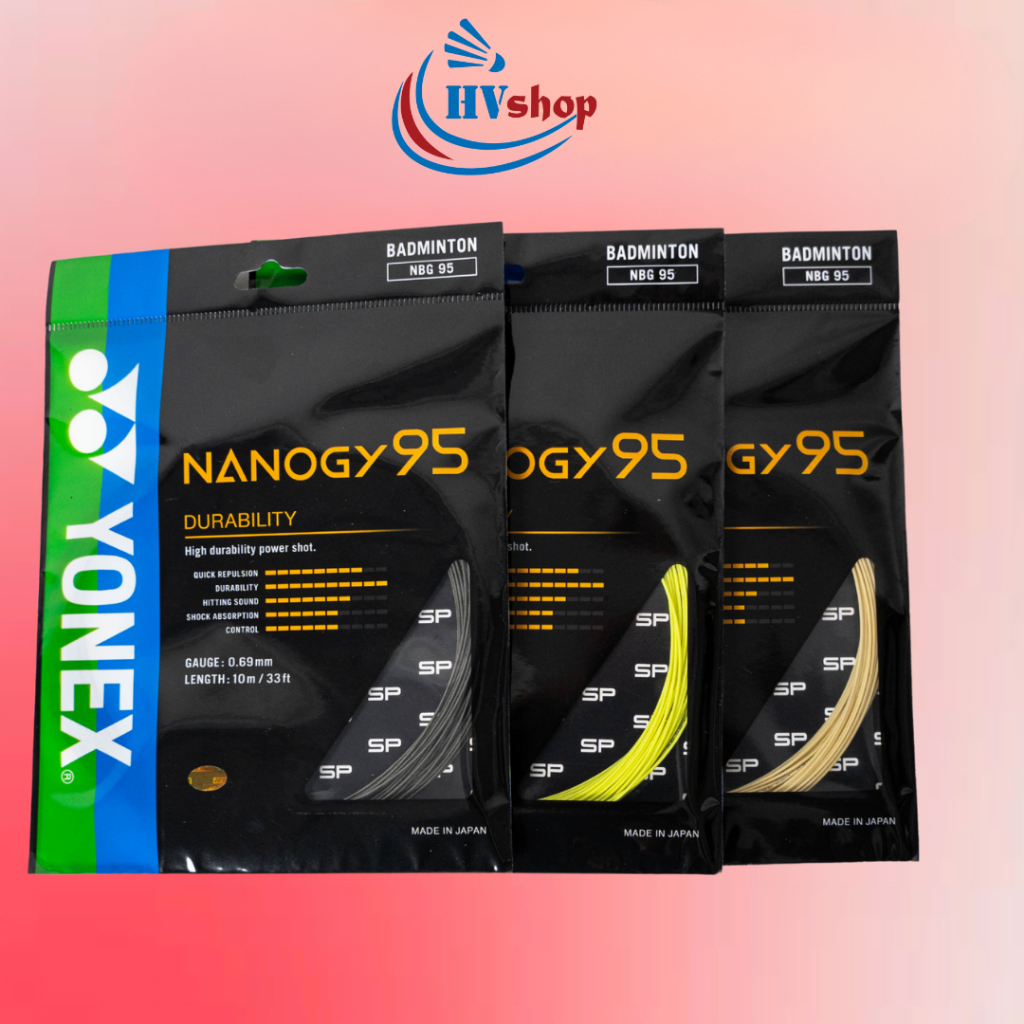 Dây cước đan vợt Yonex Nanogy BG95 chính hãng, trợ lực tốt, độ bên cao - HVShop