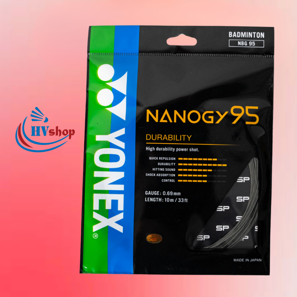 Dây cước đan vợt Yonex Nanogy BG95 chính hãng, trợ lực tốt, độ bên cao - HVShop