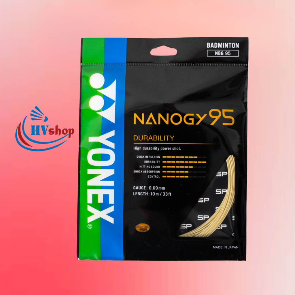 Dây cước đan vợt Yonex Nanogy BG95 chính hãng, trợ lực tốt, độ bên cao - HVShop