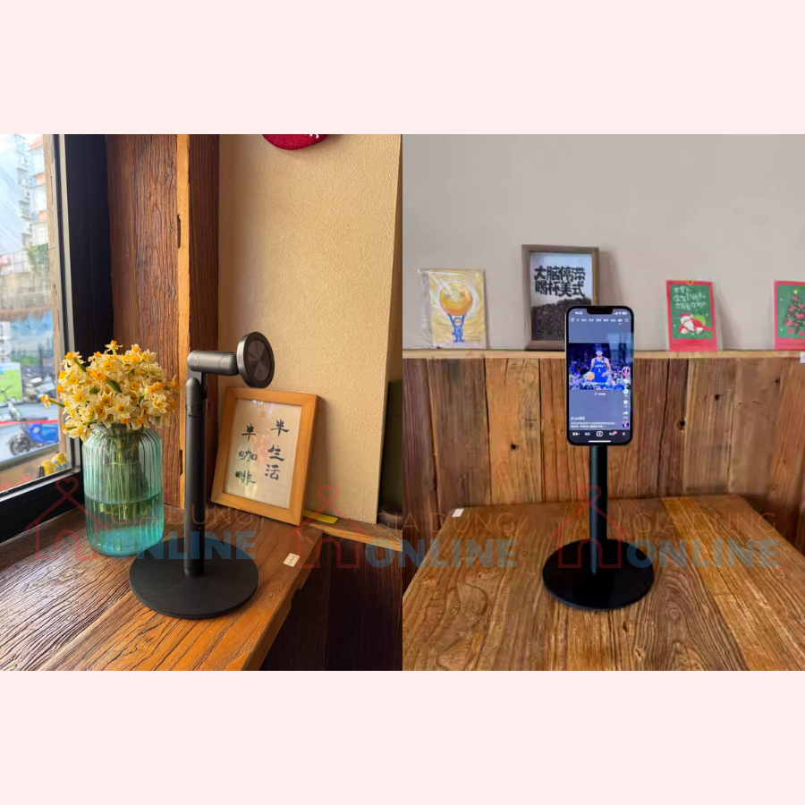 Giá đỡ điện thoại/tablet xoay 360 đầu nam châm hút lưng điều chỉnh chiều cao K82/K83