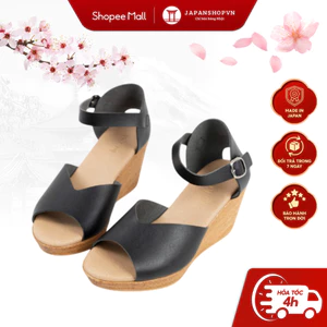 Sandal đế xuồng Kosu Ankle Strap 8cm K-25M14, Sandal nữ đế xuồng mang nhẹ, êm chính hãng Nhật Bản