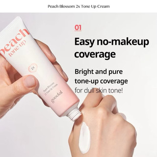 Kem Nâng Tone Hàn Quốc Goodal Peach Blossom Tone Up Cream Gấp Đôi Nâng Tone Tức Thì 50ml