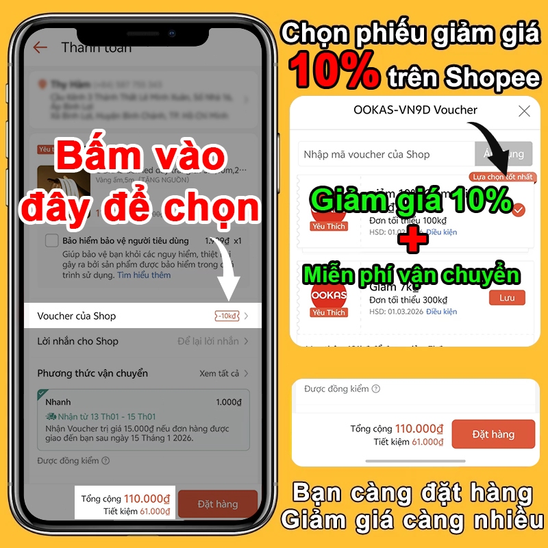 OOKAS đèn led dây trang trí 5m,10m,20m,đèn led vàng ấm,đèn led hắt, dây đèn neon,IP67 chống nước | BigBuy360 - bigbuy360.vn