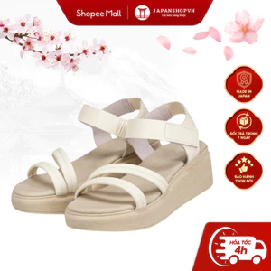 Sandal đế xuồng KOSU cao 5,5cm, sandan nữ quai dán kháng khuẩn, khử mùi Nhật Bản K-24202