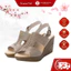 Sandal nữ đế xuồng KOSU cao 8cm, xăng đan đế cao quai cài có chun siêu nhẹ, siêu êm K-22962 made in Japan Nhật Bản