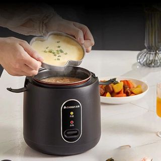 (Xả Kho) Nồi Cơm Điện Mini Chigo 1,2L - Nồi Đa Năng Nấu Cơm, Cháo, Hầm Tiện Lợi Chống Dính 5 Lớp
