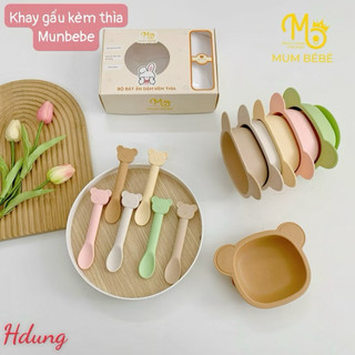 Bát silicon kèm thìa mumbebe