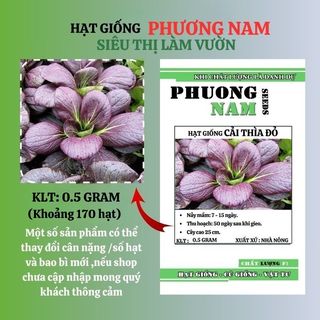 0,5 Gram - Hạt Giống Cải Thìa Đỏ Phương Nam