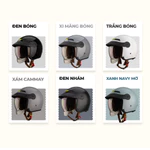Mũ Bảo Hiểm 3/4 Royal M139 Lux Chính Hãng | Kính Âm Lưỡi Trai Che Nắng, Bh 12 Tháng Hãng Sản Xuất — ảnh 3