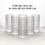 BỘ 6 CỐC THỦY TINH 20ML VÂN NỔI TRONG SUỐT - Ly Kim Cương Cao Cấp Sang Trọng