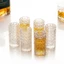 BỘ 6 CỐC THỦY TINH 20ML VÂN NỔI TRONG SUỐT - Ly Kim Cương Cao Cấp Sang Trọng