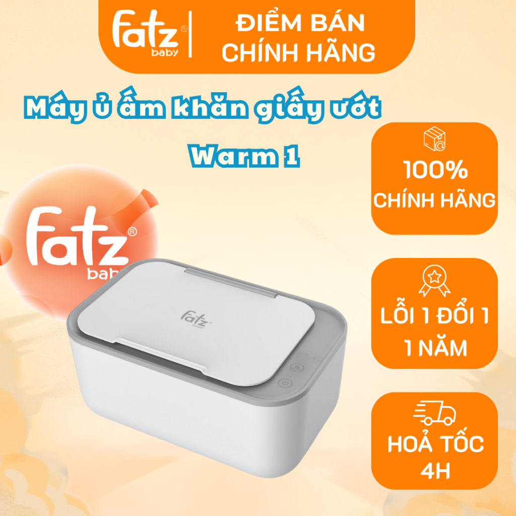 Fatz Baby Chính hãng - Máy làm ấm khăn ướt Warm 1 - Làm Nóng 3 Chiều