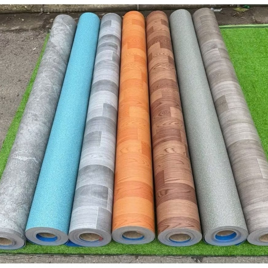 Khổ 2m Thảm Simili nhám vân gỗ dày 1.4mm chống cháy, chồng trầy xước, chống thấm nước, ẩm mốc dễ vệ sinh lau chùi