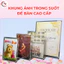 Khung ảnh Mica để bàn - Kích thước A6 A5 A4 A3 Khung ảnh Mica trong suốt - Khung bằng khen - Chân ốc Inox