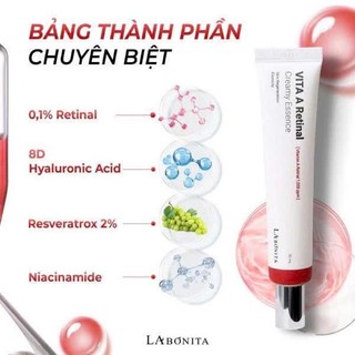 Kem dưỡng La Bonita VITA A Retinal Creamy Essence chống lão hóa, giảm nếp nhăn, sáng da
