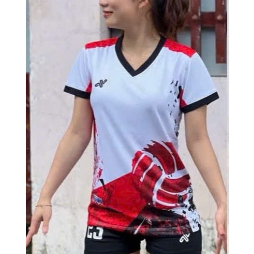 Bộ quần áo bóng đá TI TAL Đỏ in tên số theo yêu cầu-Áo bóng đá,đồ đá banh chất liệu thun, mè