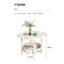 Bàn trà,bàn cafe 2 tầng decor góc nhỏ hiện đại dễ di chuyển.chất liệu nhựa chắc chắn