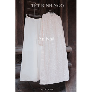 BY XIU ( CHÍNH CHỦ THIẾT KẾ ) - ÁO DÀI " AN NHÃ " KÈM VÒNG CỔ NGỌC