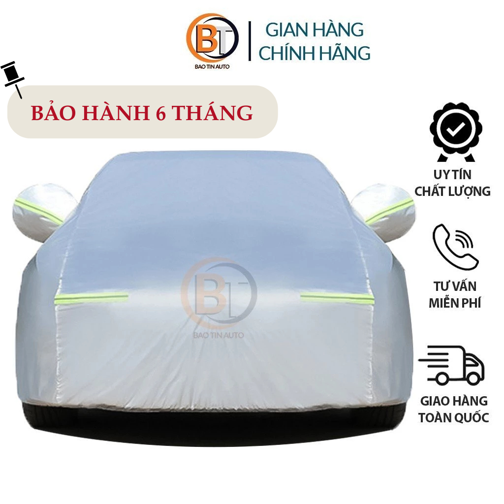 [CAO CẤP] Bạt phủ ô tô 3 lớp vải dù oxford cao cấp áo trùm che phủ xe hơi, bạc phủ oto chống nóng mưa cho xe 5 7 chỗ V8