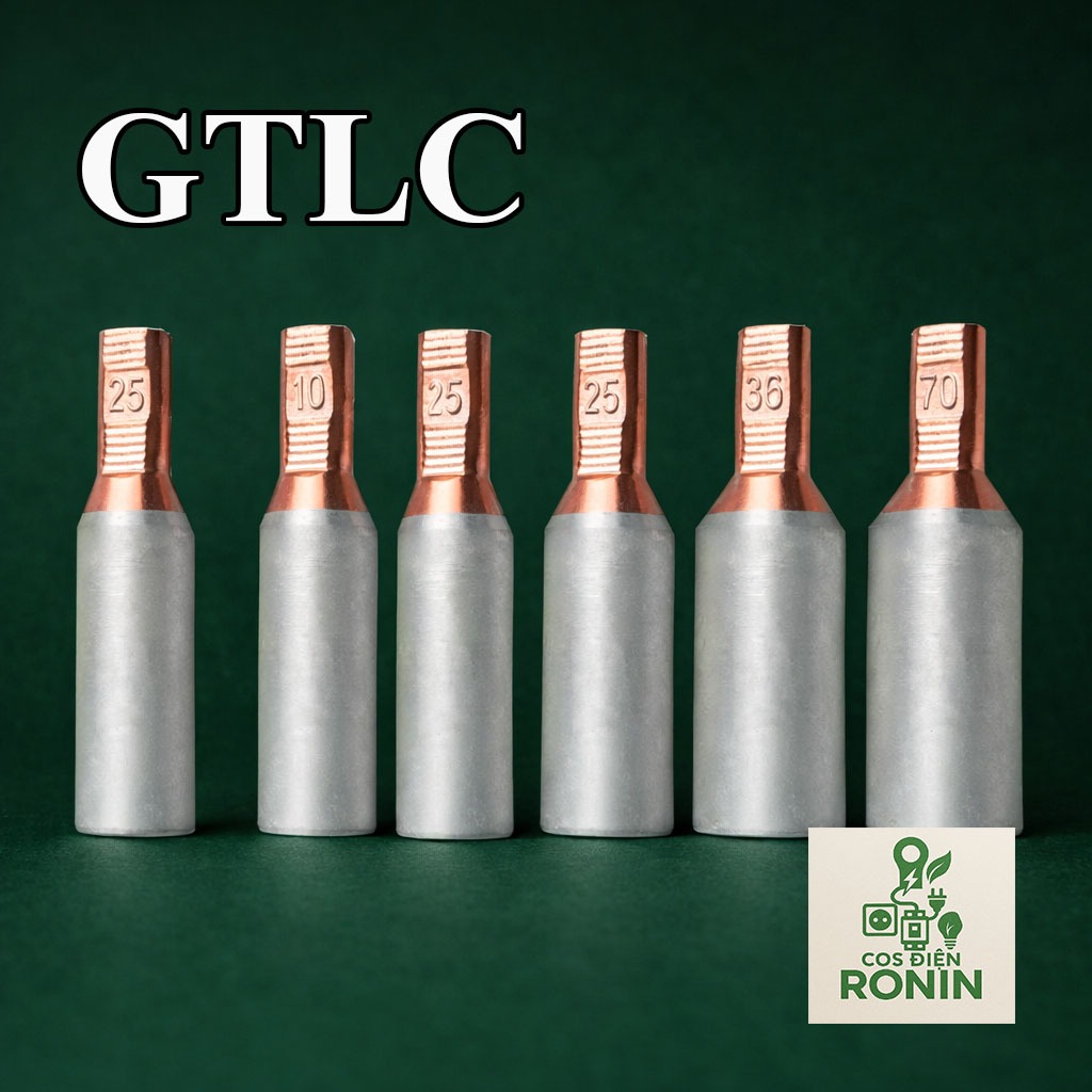 Cốt Nhôm Đồng GTLC Đầu Ngắn – Đầu Cos Nối Dây Nhôm Đầu Đồng Cắm CB – 10 ...