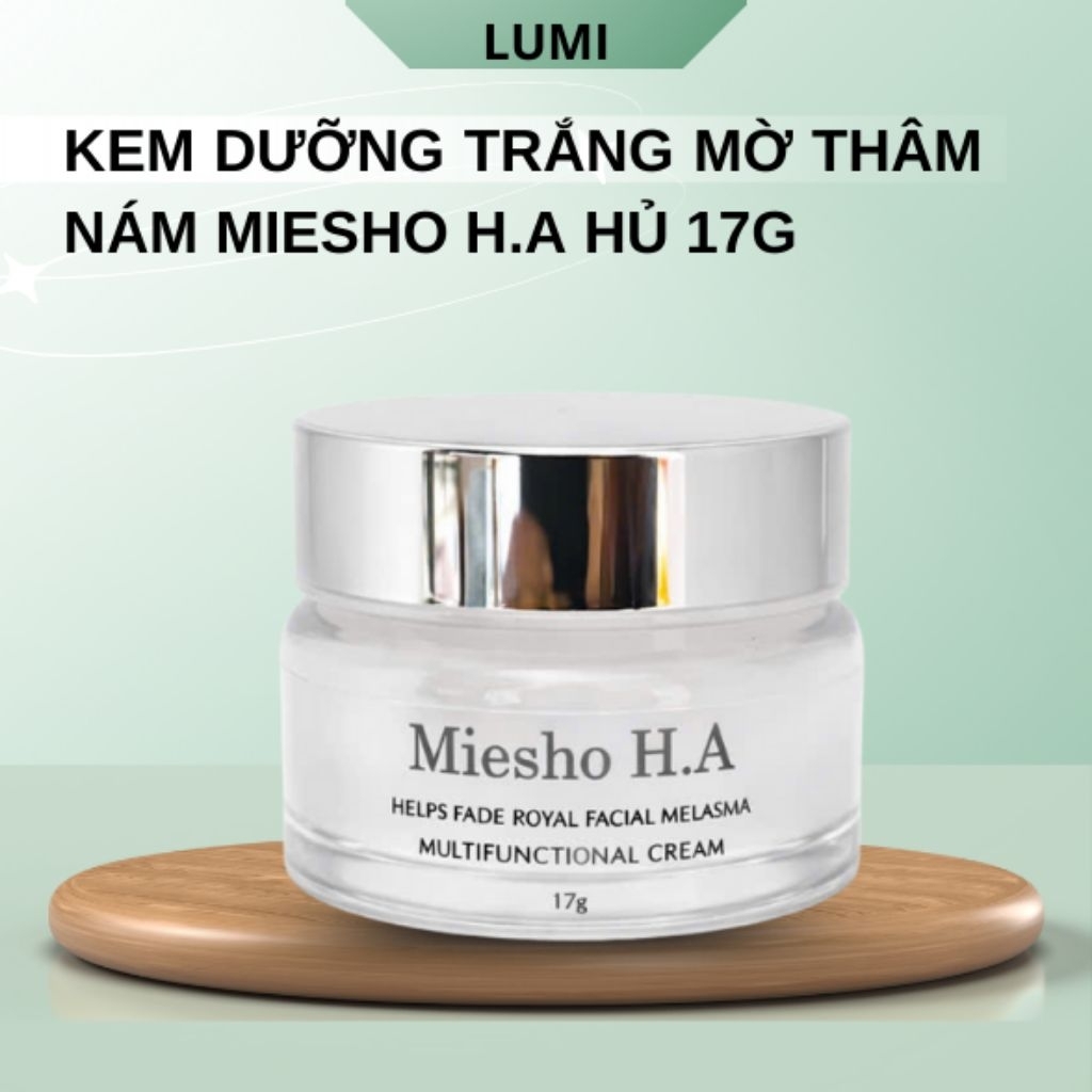 Kem Dưỡng Da Miesho HA Dưỡng Ẩm Chăm Sóc Da Hàng Ngày Làm Đều Màu Làm Mềm Giúp Da Sáng Khỏe Hủ 17g