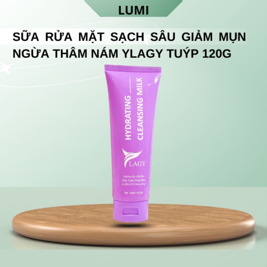 Sữa Rửa Mặt YLAGY Ngừa Mụn Giảm Thâm, Làm Sáng Da, Se Khít Lỗ Chân Lông Tuýp 120ml