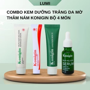 Kem Nám Mờ Thâm Konigin Mờ Thâm, Dưỡng Trắng, Cấp Ẩm & Phục Hồi Da Bộ 4 Món