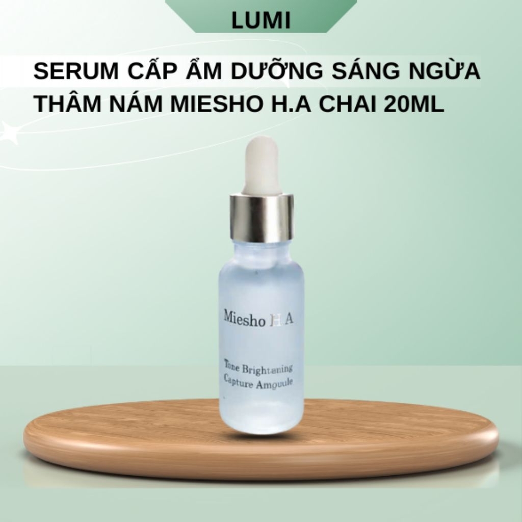 Serum Cấp Ẩm Miesho HA Dưỡng Sáng Nhẹ Nhàng Làm Dịu Da Giúp Da Mềm Mịn Chai 20ml