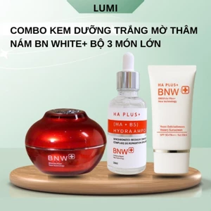 Kem Nám Mờ Thâm BNW+ Plus Dưỡng Da Sáng Mịn Phục Hồi Cấp Ẩm Ngày Đêm Bộ 3 Món