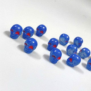 Charm gắn dép : Đầu lâu xanh- Charm độc lạ 3D size to