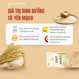 Gạo Japonica TS Nutrioil (Gạo Nhật) - Hạt Tròn, Dẻo Mềm, Làm Sushi, Nấu Cháo Ăn Dặm