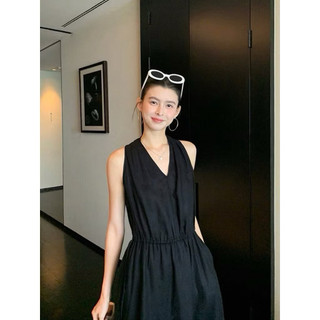 NoVa Dress/ By Cor/ Đầm Linen cổ V tùng váy xoè
