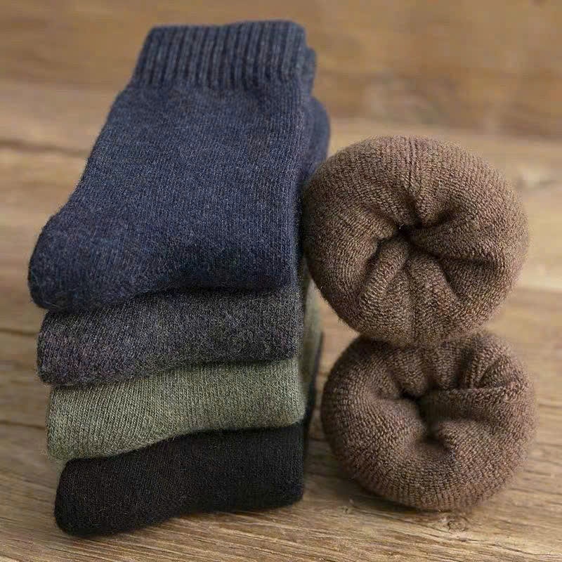 Set 5 Đôi Tất Nam Cotton Khử Mùi, Vớ Nam Cổ Trung Dày Dặn Co Giãn 4 Chiều Kháng Khuẩn