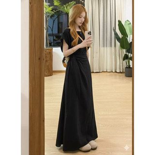 𝐍𝐈𝐀 𝐃𝐑𝐄𝐒𝐒 | By Cor /  Đầm linen lệch vai dáng xoè cột eo