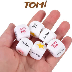 Set 2 Viên Xúc Xắc Xí Ngầu Uống Bia 6 Mặt Bằng Nhựa - Đồ Chơi Ngày Tết TOMI 055