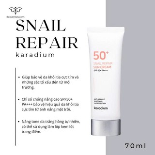 Kem Chống Nắng Snail Repair Suncream Karadium (70ml)