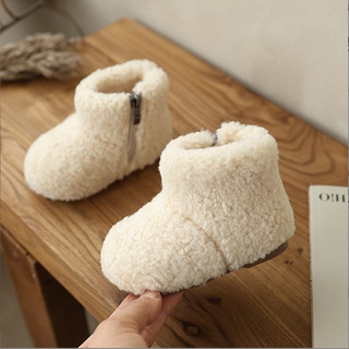 FORM NHỎ Sz 22 - 30 Bốt Cổ Lông Cừu Hot Hit Khóa Cạnh Cho Bé Gái Từ 1 Tuổi K076