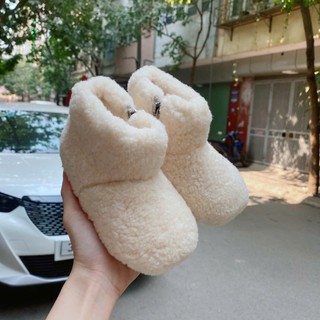 FORM NHỎ Sz 22 - 30 Bốt Cổ Lông Cừu Hot Hit Khóa Cạnh Cho Bé Gái Từ 1 Tuổi K076