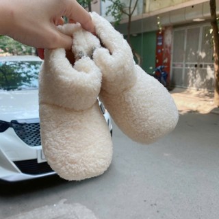 FORM NHỎ Sz 22 - 30 Bốt Cổ Lông Cừu Hot Hit Khóa Cạnh Cho Bé Gái Từ 1 Tuổi K076