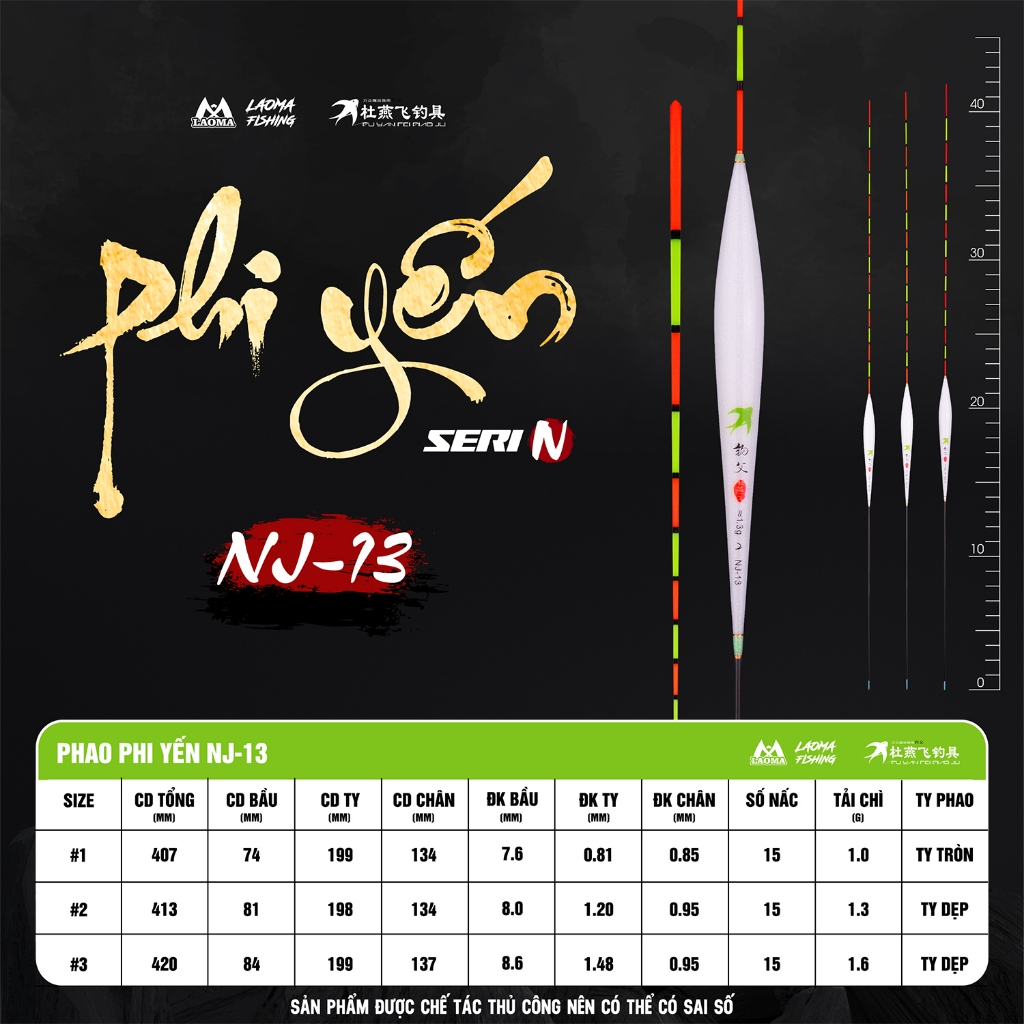 PHAO CÂU CÁ PHI YẾN NANO MÃ NJ13 - PHAO CÂU ĐÀI