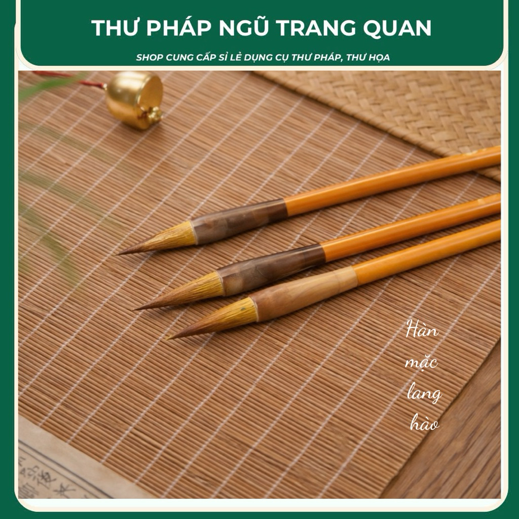 Bút lông thư pháp đại tự, bút lông Hàn mặc lang hào viết nét xước mượt