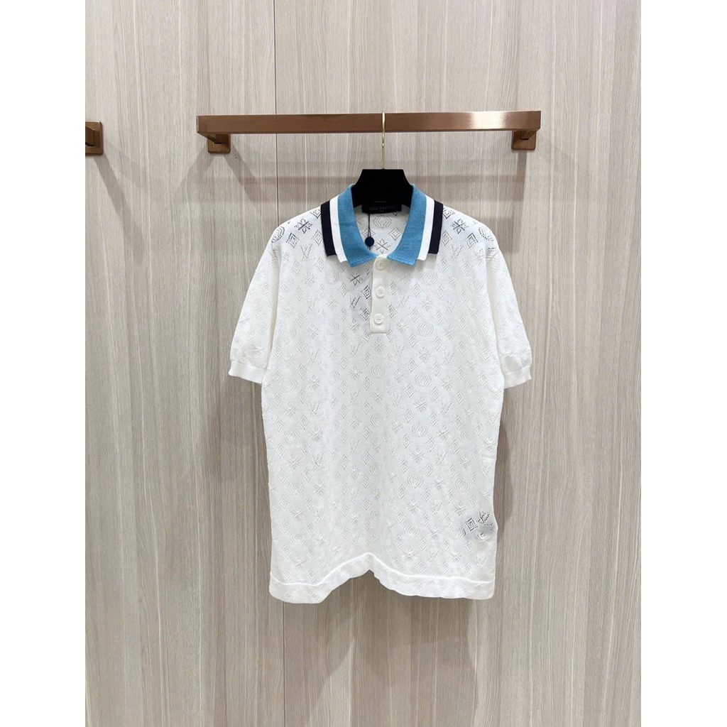 ⚡️[Hight Quality] Áo Polo Len Nam Cổ Bẻ \/ Ready To Wear - Điểm Nhấn Hoài Họa Tiết Dập Phối Cổ Xanh Sang Trọng