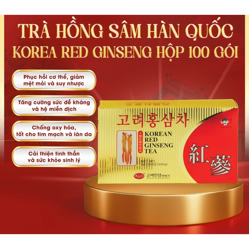 Trà Hồng Sâm KGS Hàn Quốc 150G - Thúy Sâm Yến Cộng Hòa