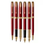 Bút bi Parker Sonnet Red Lacquer GT BP Mạ vàng 18K - Chất liệu kim loại - HÀNG THANH LÝ - MỚI 100% — ảnh 3