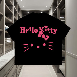 Áo thun KittyCat phông unisex form rộng  nam nữ cổ tròn oversize thoải mái và dễ phối đồ