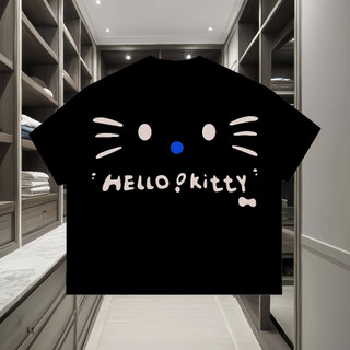 Áo thun KittyCat phông unisex form rộng  nam nữ cổ tròn oversize thoải mái và dễ phối đồ