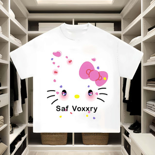 Áo thun KittyCat phông unisex form rộng  nam nữ cổ tròn oversize thoải mái và dễ phối đồ