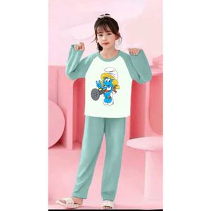 🌸 BỘ ĐỒ BÉ GÁI DÀI TAY – HÌNH CỰC ĐÁNG YÊU 🐱💕 DS438