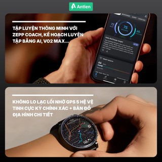 Đồng hồ thông minh Amazfit Active Max 48.5mm | Công Nghệ BioCharge | Màn AMOLED 1.5 inch -Chính Hãng